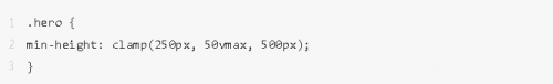 Clamp()、Max() 和 Min() CSS 函數(shù)的用例10